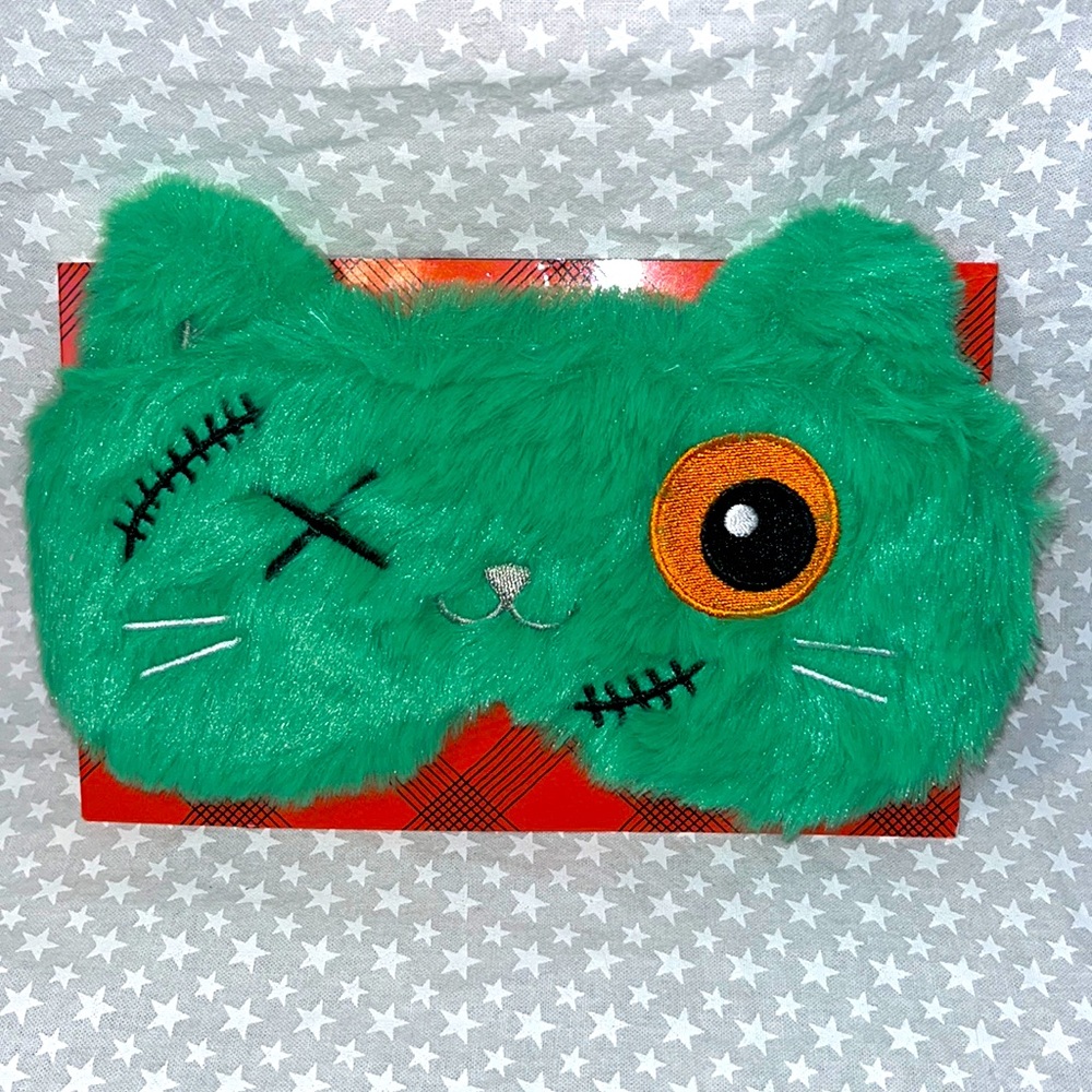 Fuzzy zombie Cat Sleep Mask